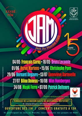 Jazz op Markt - zondag 4 mei > zondag 7 september