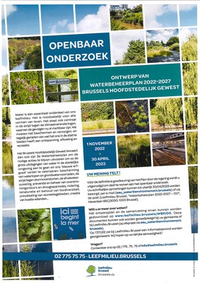 Openbaar onderzoek - Waterbeheerplan 2022-2027