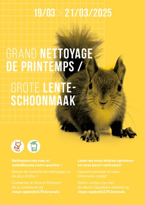 Lenteschoonmaak van 19 tot 21 maart